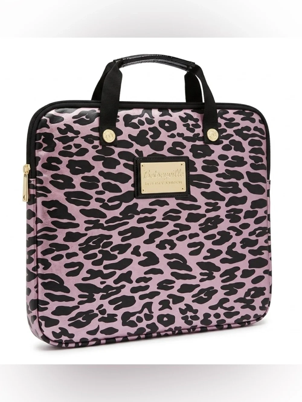 Betseyville by Betsey Johnson Leopard Print Soft Case Laptop Bag